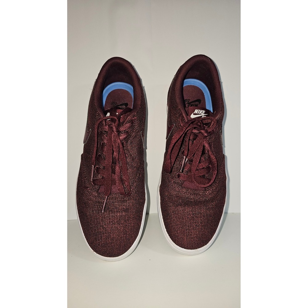 Nike SB Burgundy Mesh Low Top Sneakers Skate Shoes Men Size 10 - Picture 3 of 13